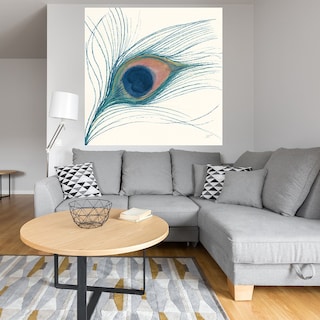 Foto 4 | Cuadro Decorativo - Pluma De Pavoreal Azul I - Miranda Thomas - Arte Abstracto - Impresión En Lienzo - Fine Art Tj