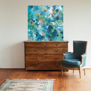 Foto 2 | Cuadro Decorativo - Selva - Jan Weiss - Arte Abstracto - Impresión En Lienzo - Fine Art Tj