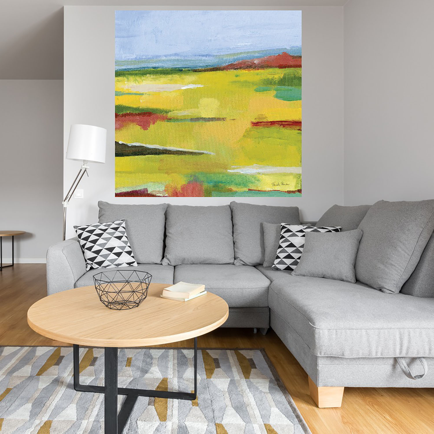 Foto 4 | Cuadro Decorativo Fine Art Tj Paisaje Abstracto Farida Zaman Arte Paisaje Impresión en Lienzo