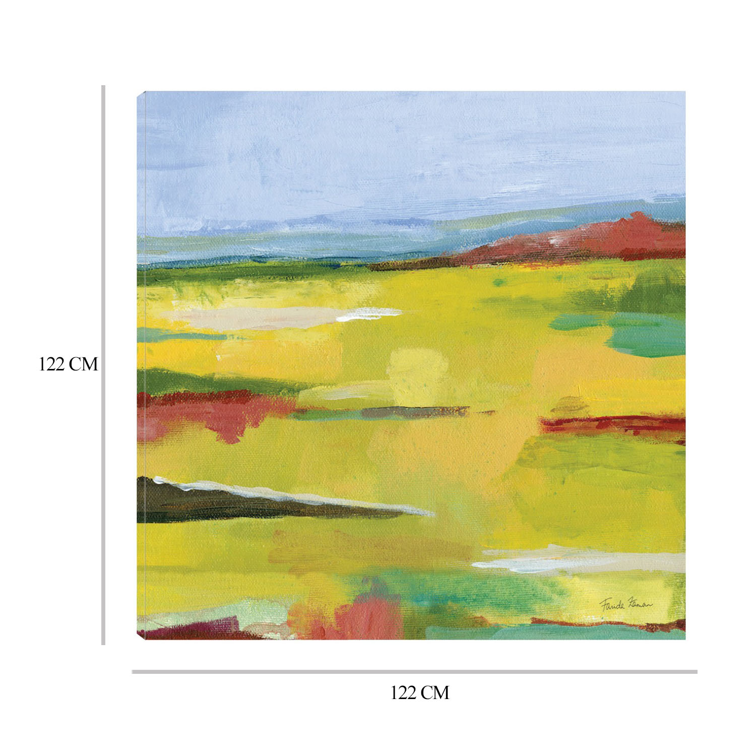 Foto 6 | Cuadro Decorativo Fine Art Tj Paisaje Abstracto Farida Zaman Arte Paisaje Impresión en Lienzo