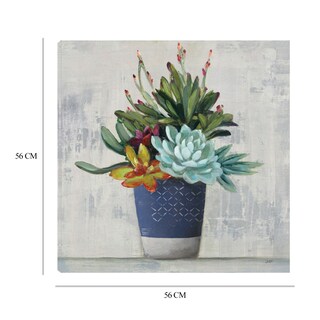 Foto 6 | Cuadro Decorativo - Suculentas I - Julia Purinton - Arte Floral - Impresión En Lienzo - Fine Art Tj