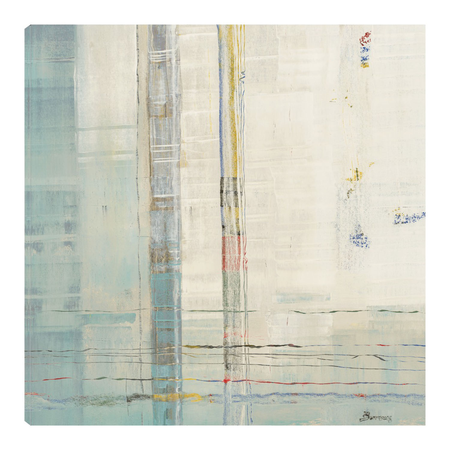 Cuadro Decorativo - Paralelas - John Burrows  - Fine Art Tj - Arte Abstracto - Impresión En Lienzo