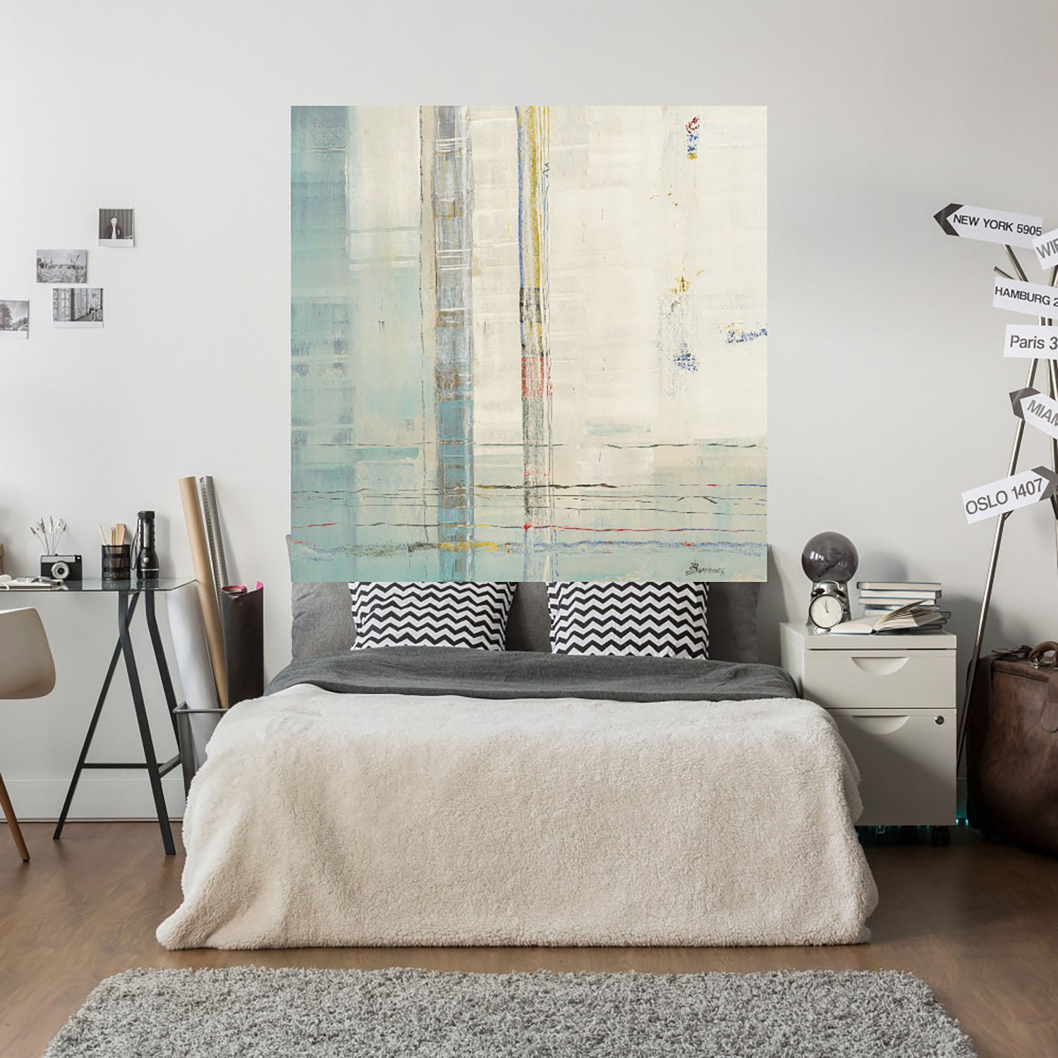 Foto 5 | Cuadro Decorativo - Paralelas - John Burrows  - Fine Art Tj - Arte Abstracto - Impresión En Lienzo