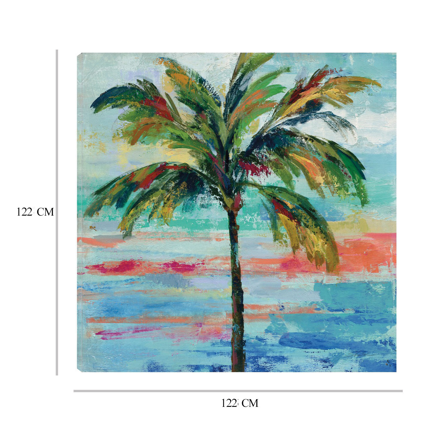 Foto 6 | Cuadro Decorativo Fine Art Tj Palma Californiana II Silvia Vassileva Arte Paisaje Impresión en Lienzo