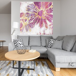 Foto 4 | Cuadro Decorativo - Patada Floral I - Bridges - Arte Floral - Impresión En Lienzo - Fine Art Tj