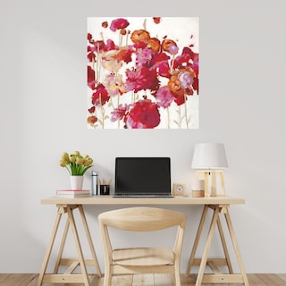 Foto 2 | Cuadro Decorativo - Sueño Floral Rojo I - Randy Hibberd - Arte Floral - Impresión En Lienzo - Fine Art Tj