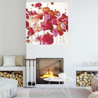Foto 4 | Cuadro Decorativo - Sueño Floral Rojo I - Randy Hibberd - Arte Floral - Impresión En Lienzo - Fine Art Tj
