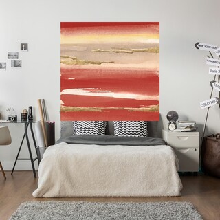 Foto 5 | Cuadro Decorativo Fine Art Tj Rojo Dorado III Chris Paschke Arte Abstracto Impresión en Lienzo