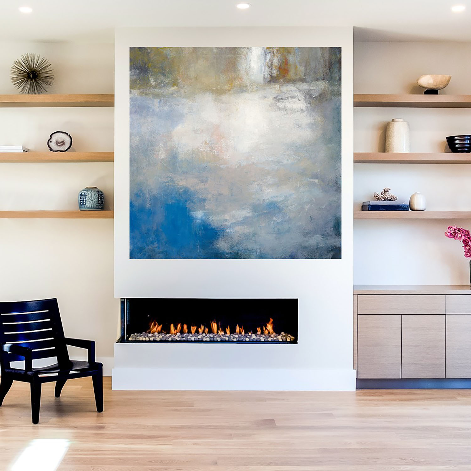 Foto 5 | Cuadro Decorativo Fine Art TJ 'Neblina del Río' de Scott Brems 122 x 122 cm