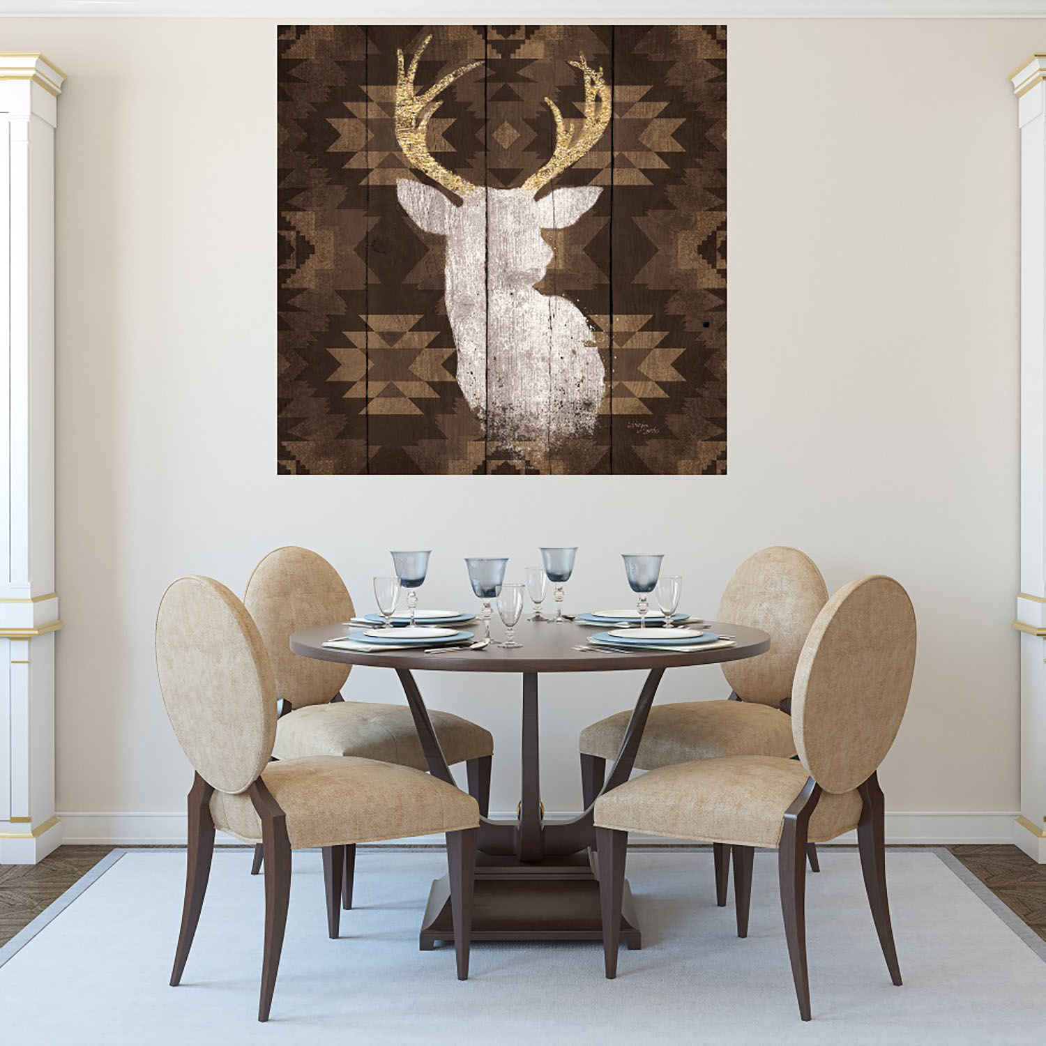 Foto 4 | Cuadro Decorativo - Preciosa Cornamenta Ii - Wellington Studio - Fine Art Tj - Arte Animales - Impresión En Lienzo