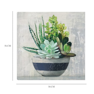 Foto 6 | Cuadro Decorativo - Suculentas Ii - Julia Purinton - Arte Floral - Impresión En Lienzo - Fine Art Tj