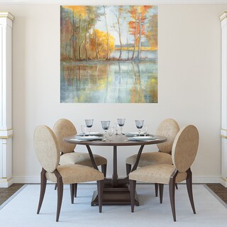 Foto 4 | Cuadro Decorativo - Reflexión Junto Al Lago - Danhui Nai - Arte Paisaje - Impresión En Lienzo - Fine Art Tj