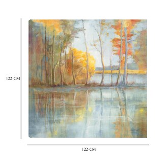 Foto 6 | Cuadro Decorativo - Reflexión Junto Al Lago - Danhui Nai - Arte Paisaje - Impresión En Lienzo - Fine Art Tj