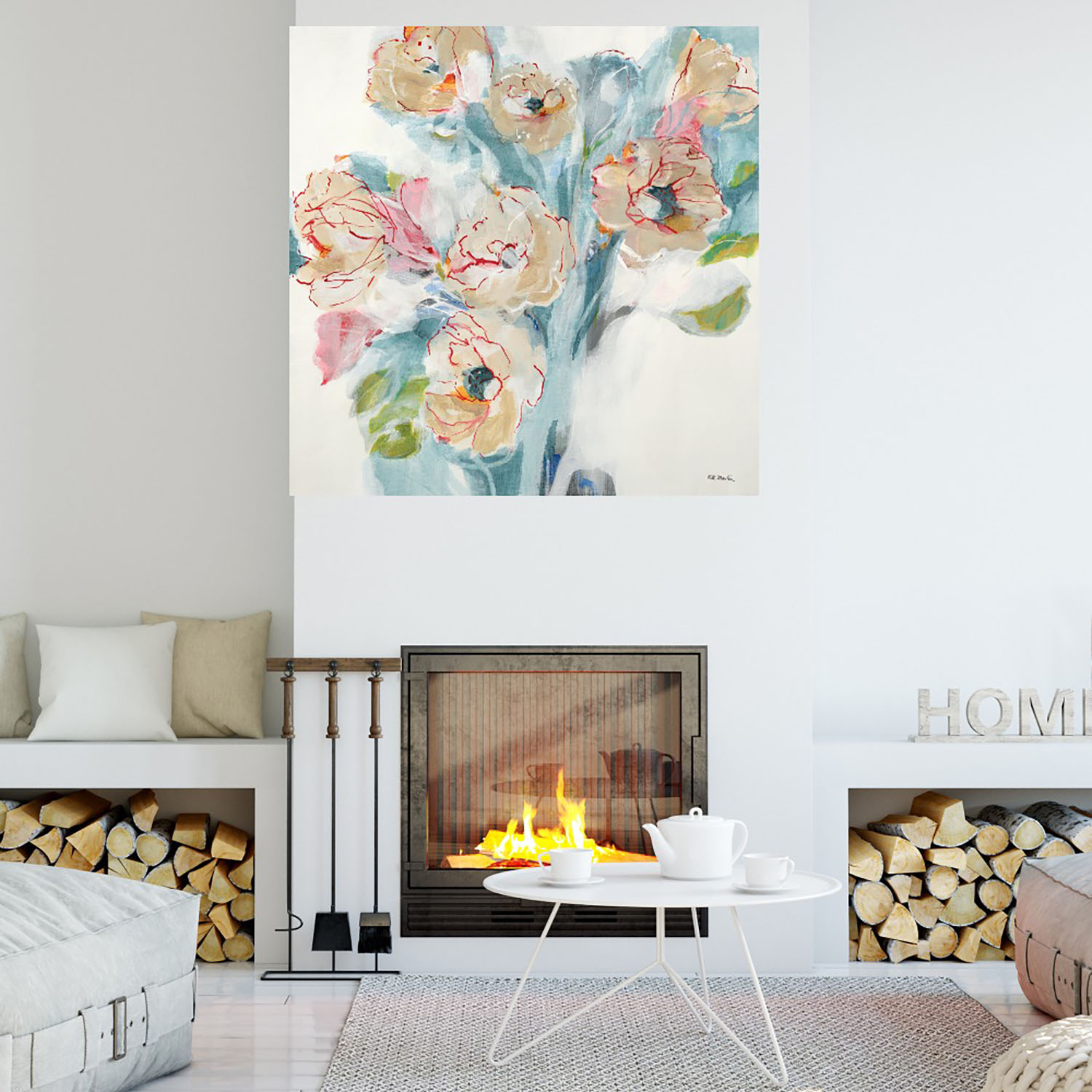 Foto 4 | Cuadro Decorativo - Selecciones De Rojos - Jill Martin  -  Fine Art Tj - Arte Floral - Impresión En Lienzo