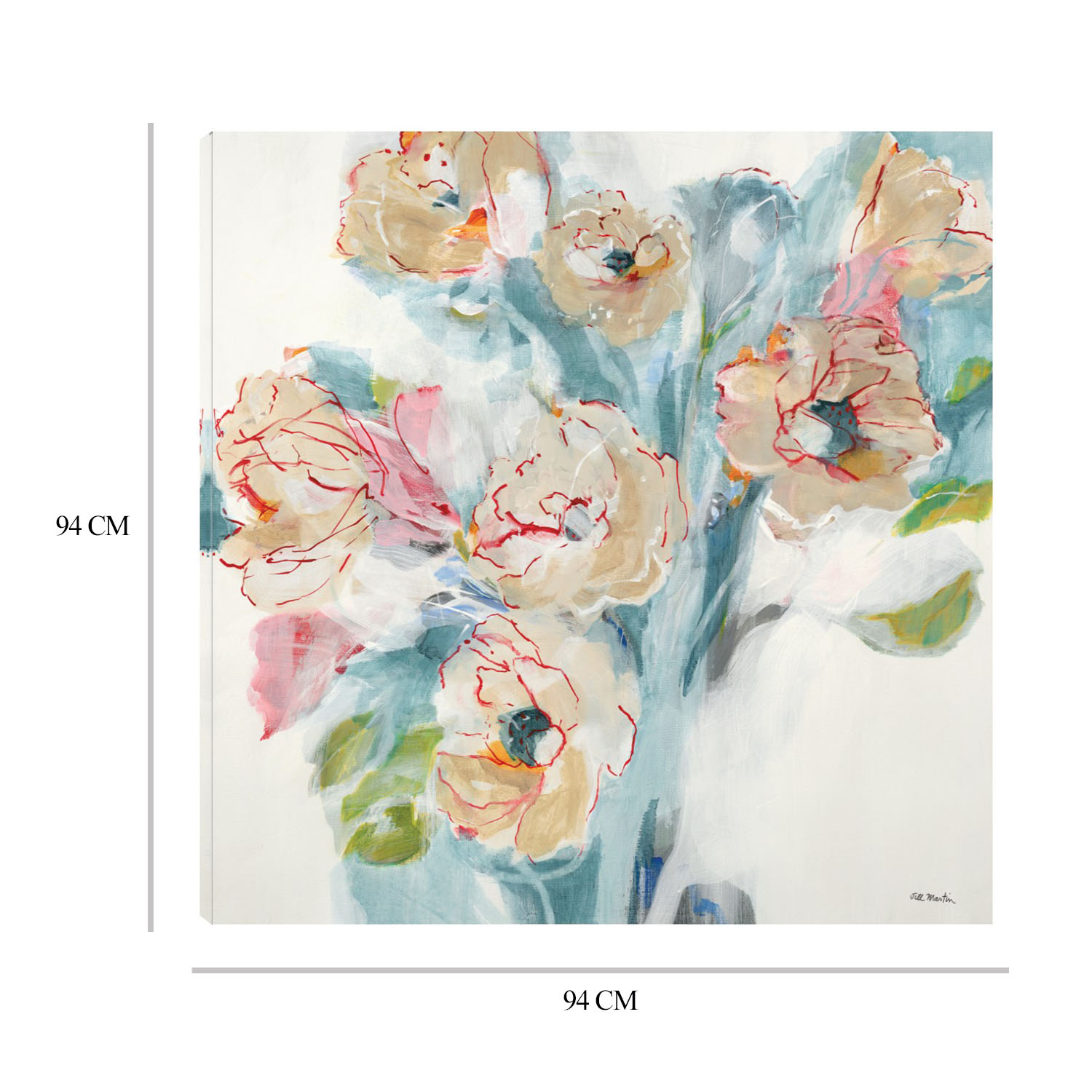 Foto 6 | Cuadro Decorativo - Selecciones De Rojos - Jill Martin  -  Fine Art Tj - Arte Floral - Impresión En Lienzo