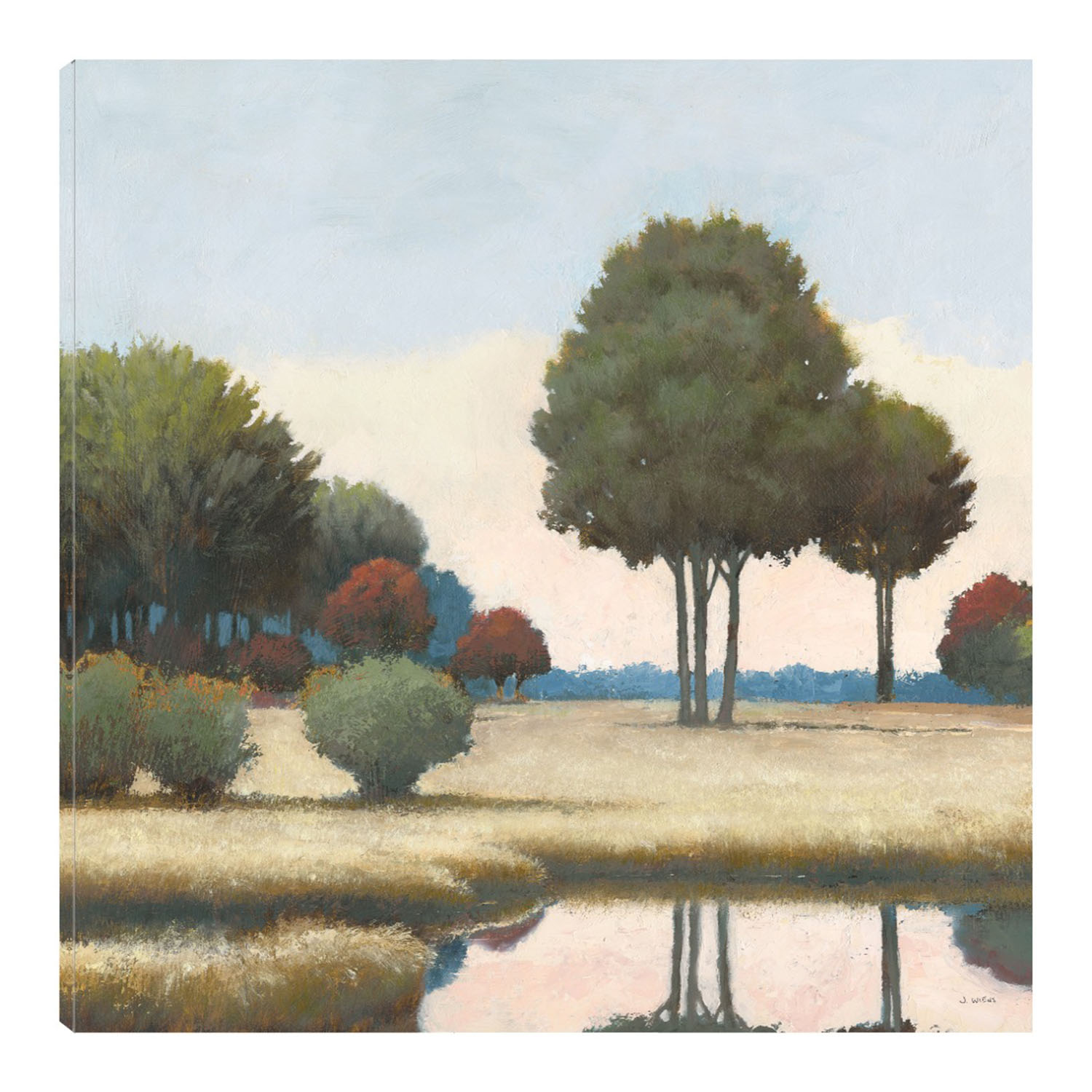 Foto 1 | Cuadro Decorativo - Por Los Canales Ii - James Wiens  - Arte Paisaje - Impresión En Lienzo - Fine Art Tj