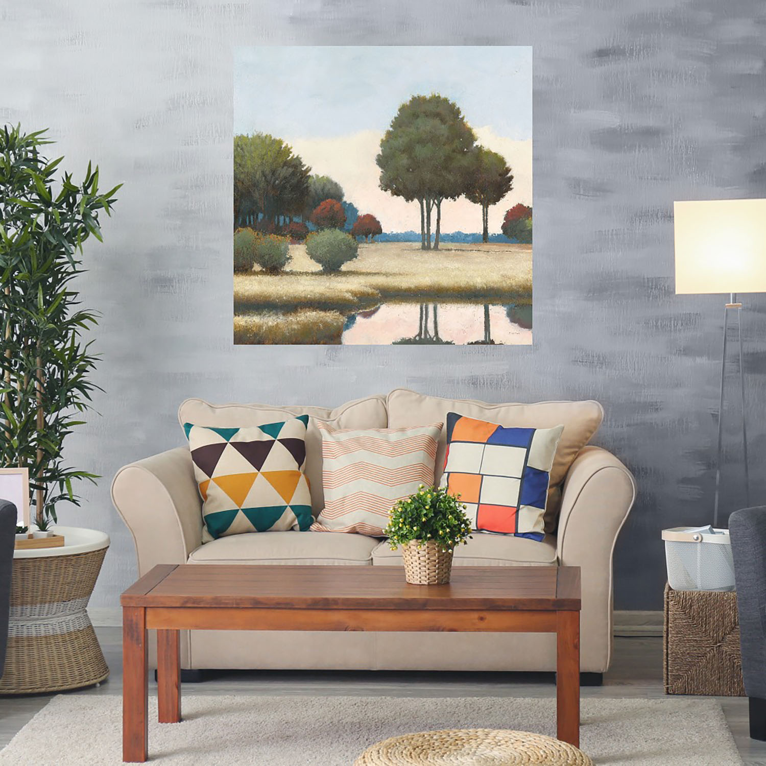 Foto 2 | Cuadro Decorativo - Por Los Canales Ii - James Wiens  - Arte Paisaje - Impresión En Lienzo - Fine Art Tj