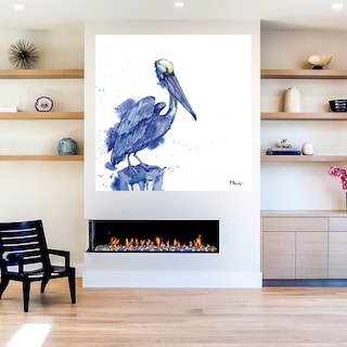 Foto 5 | Cuadro Decorativo - Pelicano Arianna - White - Paul Brent - Impresión En Lienzo - Fine Art Tj