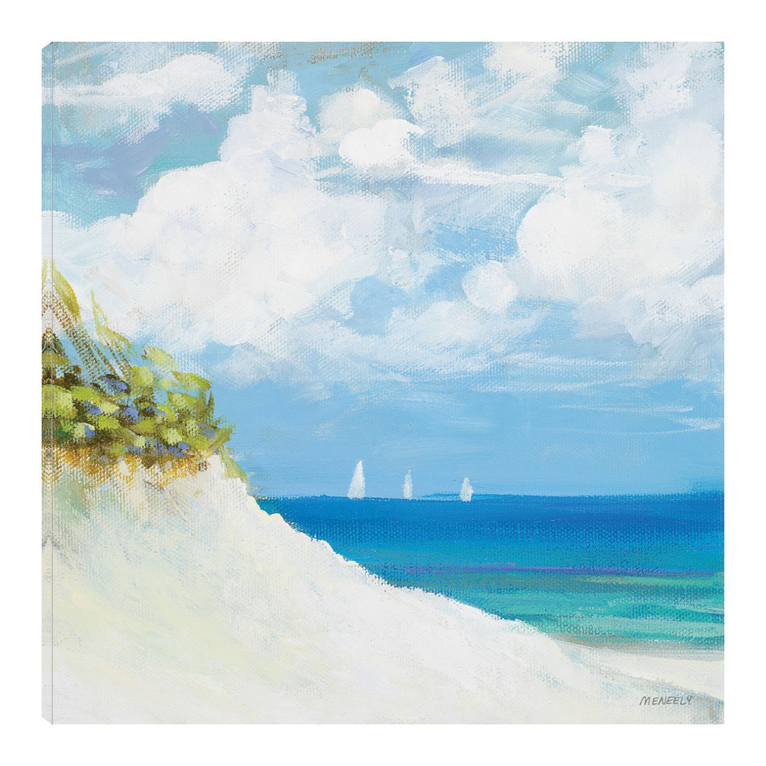 Foto 1 | Cuadro Decorativo - Playa I - Dan Meneely  - Arte Paisaje - Impresión En Lienzo - Fine Art Tj