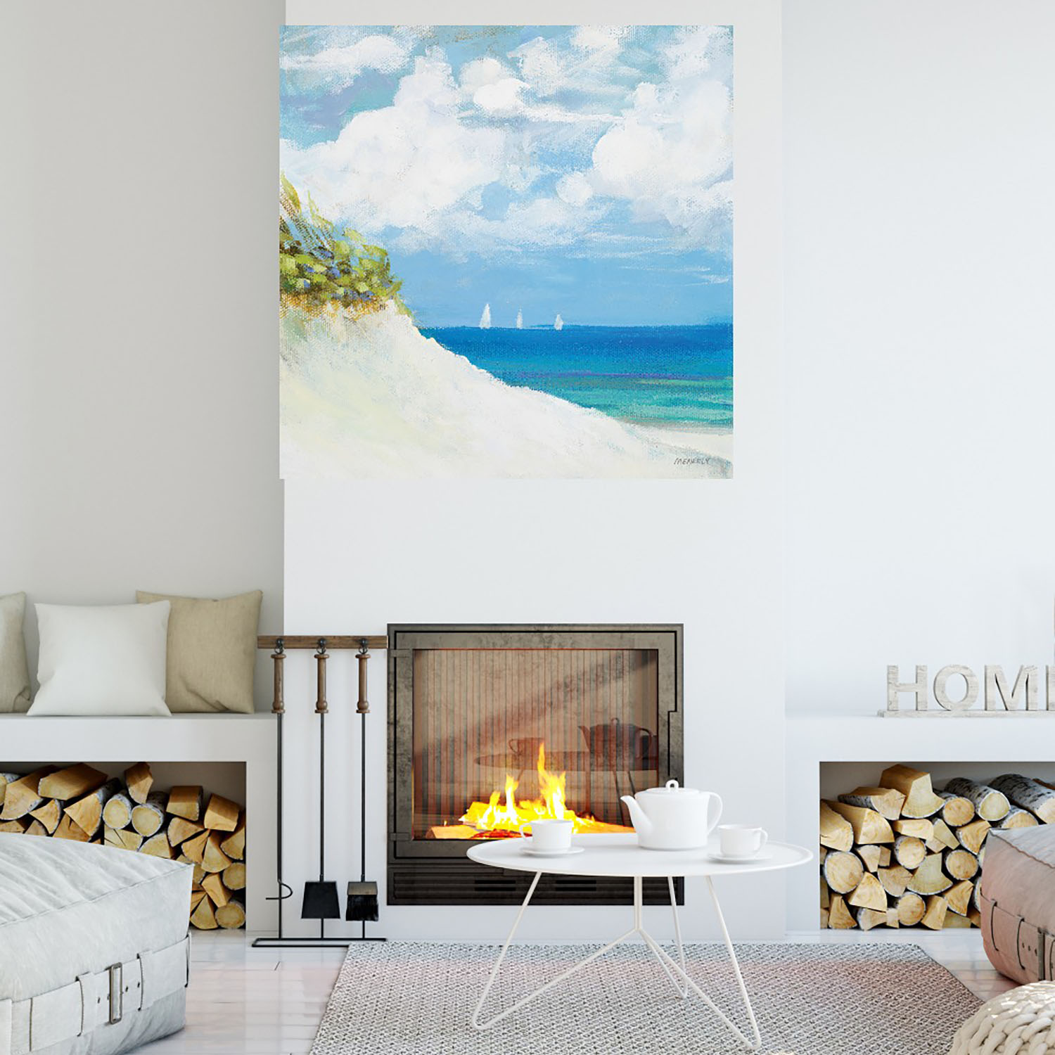 Foto 5 pulgar | Cuadro Decorativo - Playa I - Dan Meneely  - Arte Paisaje - Impresión En Lienzo - Fine Art Tj