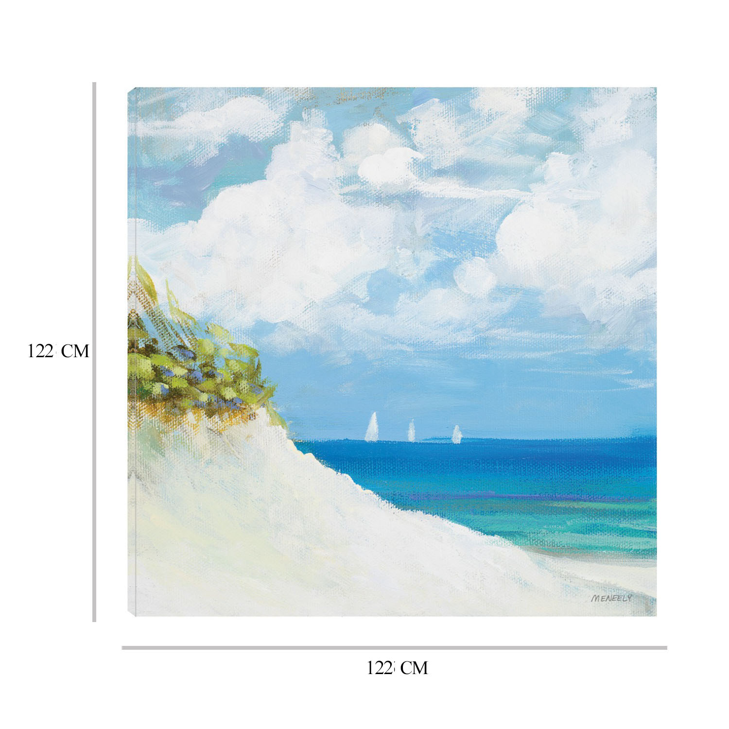Foto 6 | Cuadro Decorativo - Playa I - Dan Meneely  - Arte Paisaje - Impresión En Lienzo - Fine Art Tj