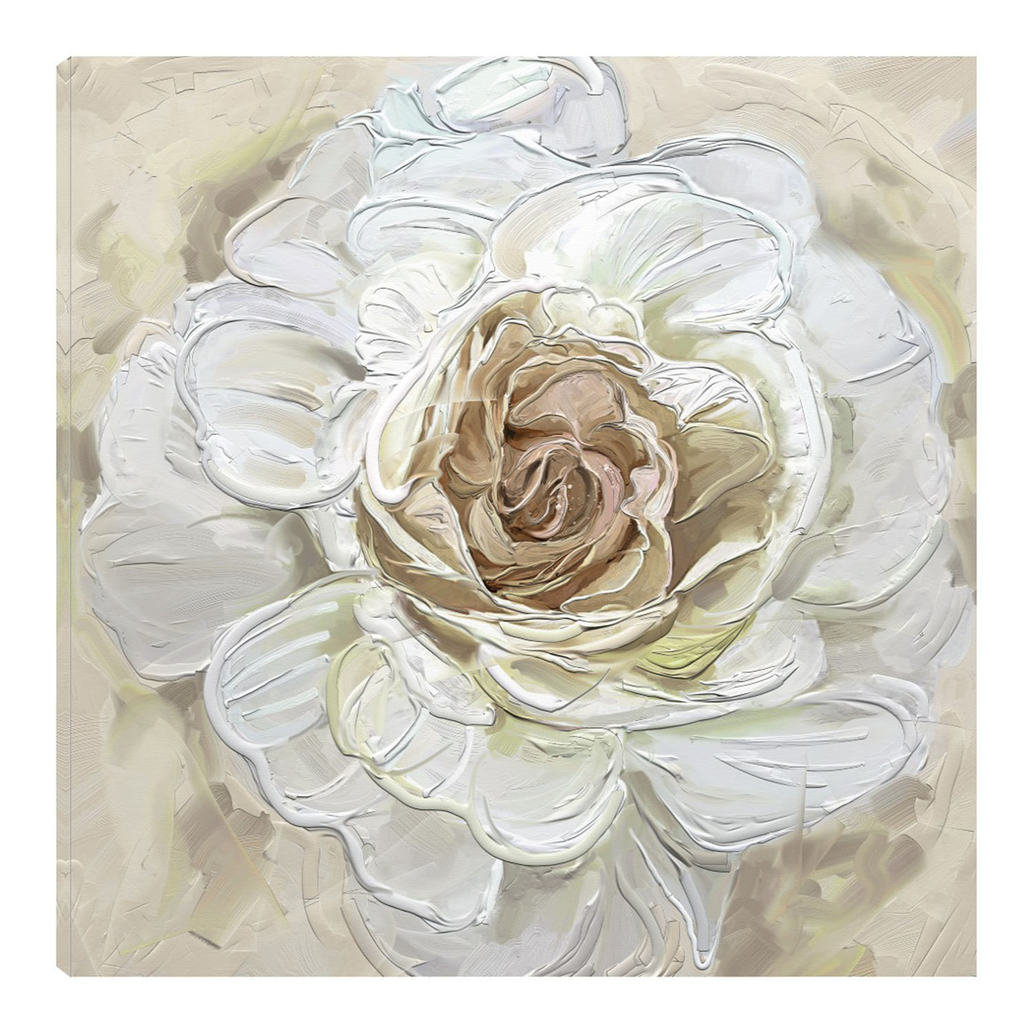 Cuadro Decorativo Fine Art TJ 'Oro Rosa Radiante' de Studio Arts 82 x 82 cm