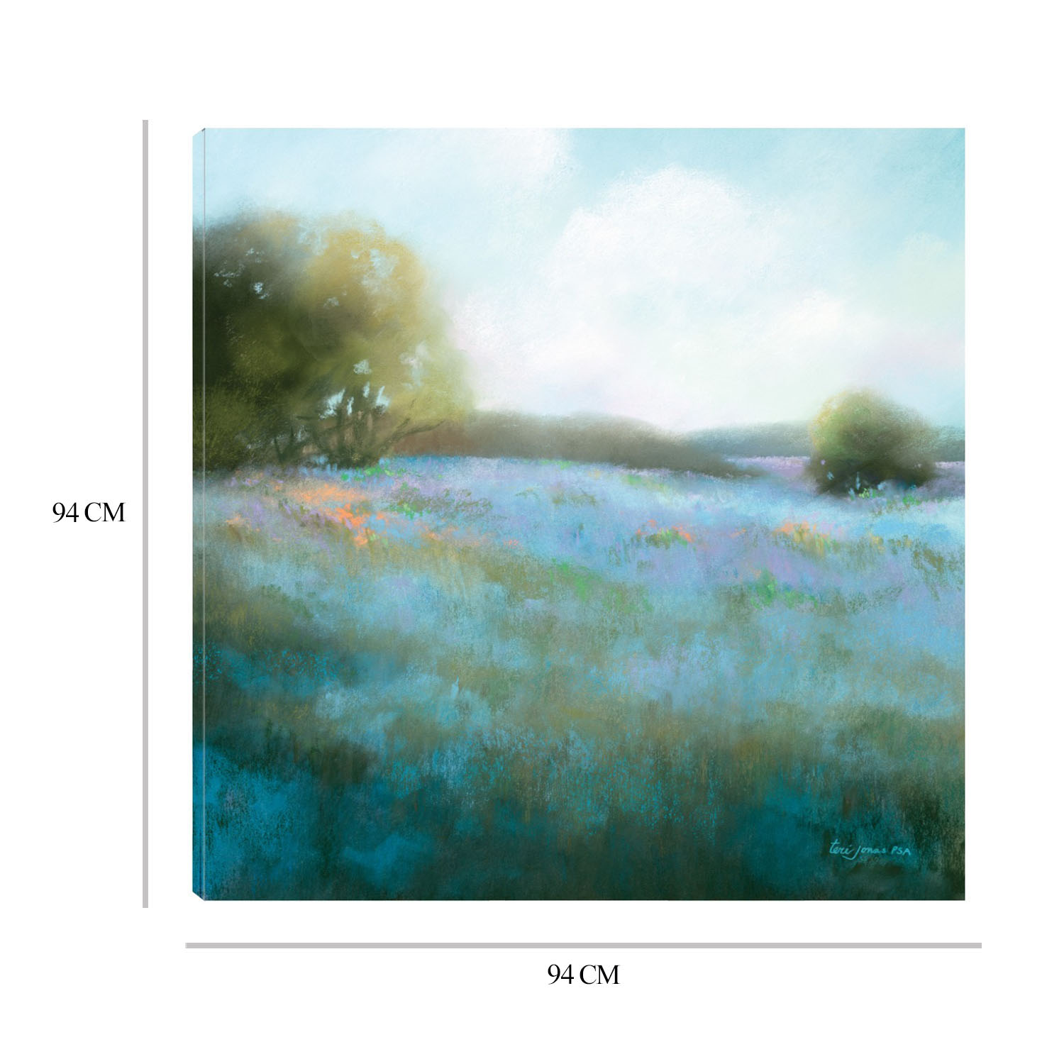 Foto 6 | Cuadro Decorativo - Primavera Azulada Ii - Teri Jonas  - Arte Paisaje - Impresión En Lienzo - Fine Art Tj