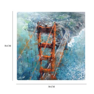 Foto 6 | Cuadro Decorativo - Sobre Golden Gate - Mark Lague - Arte Ciudades - Impresión En Lienzo - Fine Art Tj