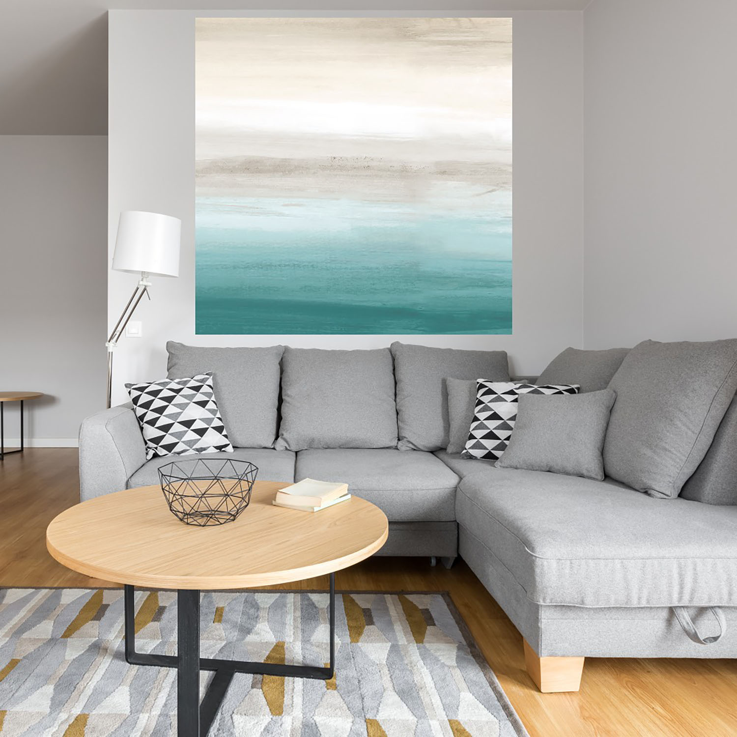 Foto 4 | Cuadro Decorativo Fine Art TJ 'Paisaje Turquesa III' de Willowbrook Fine Art 94 x 94 cm