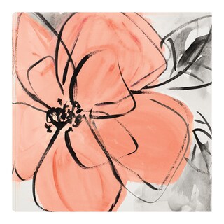 Foto 1 | Cuadro Decorativo - Rosa Café Ii - Lanie Loreth - Arte Floral - Impresión En Lienzo - Fine Art Tj