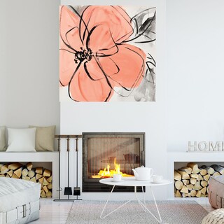 Foto 4 | Cuadro Decorativo - Rosa Café Ii - Lanie Loreth - Arte Floral - Impresión En Lienzo - Fine Art Tj
