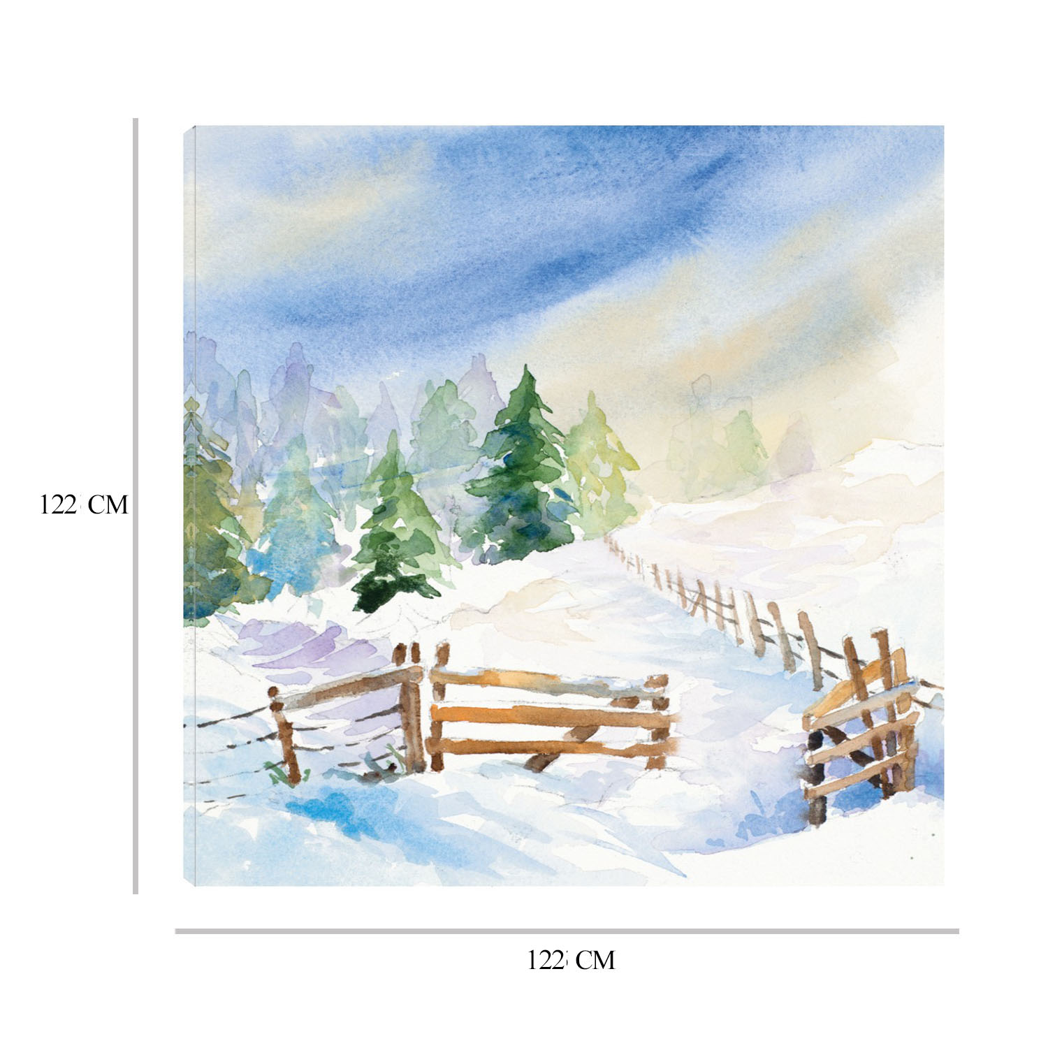 Foto 6 | Cuadro Decorativo - Serenidad Nevada I - Lanie Loreth  - Arte Paisaje - Impresión En Lienzo - Fine Art Tj