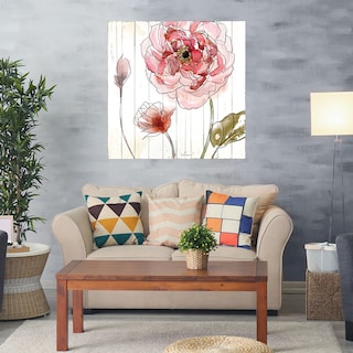 Foto 2 | Cuadro Decorativo Fine Art Tj Rojo en Acuarela II Heather Hayes Arte Floral Impresión en Lienzo