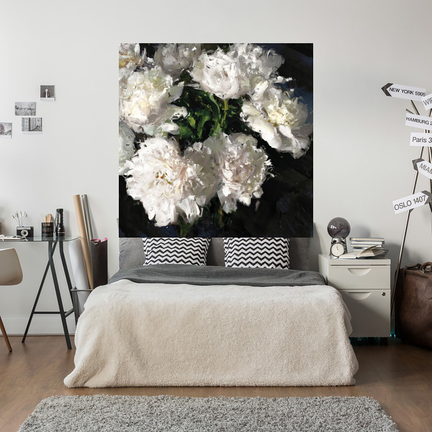 Foto 5 | Cuadro Decorativo Fine Art Tj Peony Glow Tania Bello Arte Floral Impresión en Lienzo