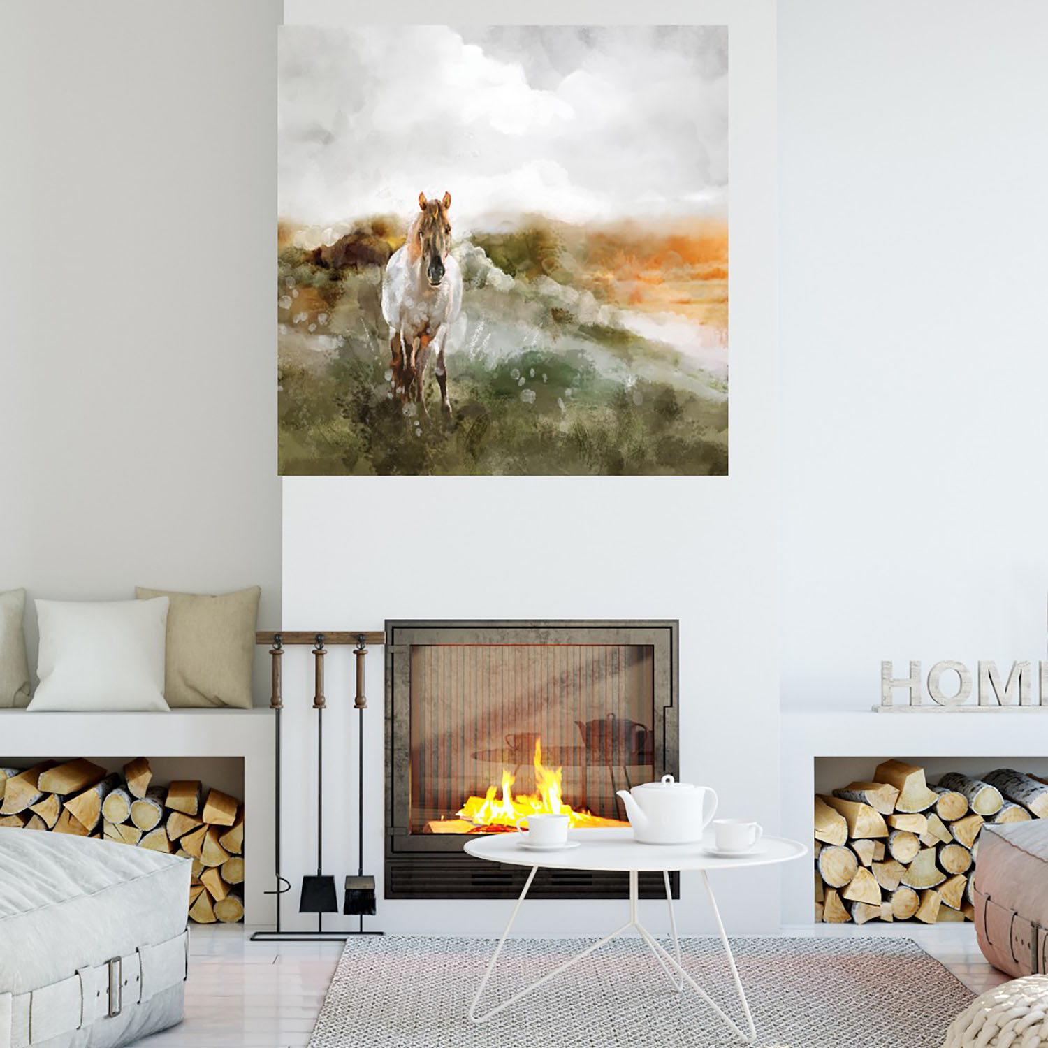 Foto 4 | Cuadro Decorativo - Puntaje - Studio Arts - Arte Animales - Impresión En Lienzo - Fine Art Tj