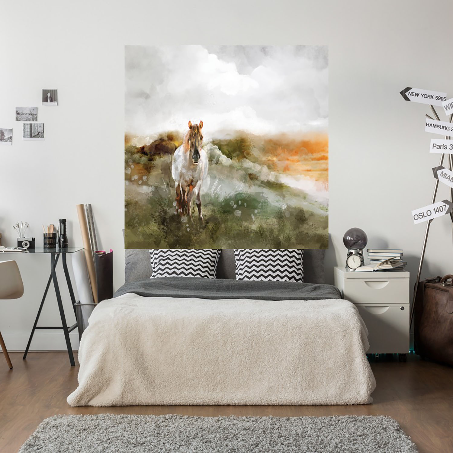 Foto 5 | Cuadro Decorativo - Puntaje - Studio Arts - Arte Animales - Impresión En Lienzo - Fine Art Tj