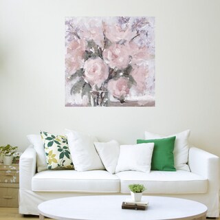 Foto 3 | Cuadro Decorativo - Rubor De Champán Rosa - Pamela Gatens - Arte Floral - Impresión En Lienzo - Fine Art Tj