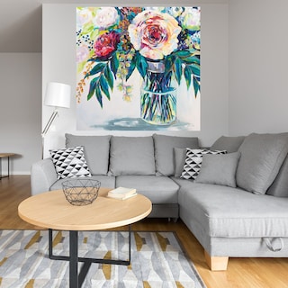 Foto 4 | Cuadro Decorativo Fine Art Tj Seductor Jeanette Vertentes Arte Floral Impresión en Lienzo