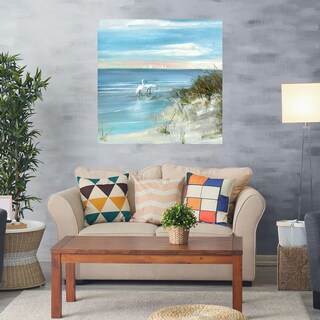 Foto 2 | Cuadro Decorativo Fine Art Tj Pesca en la Orilla Sally Swatland Arte Paisaje Impresión en Lienzo