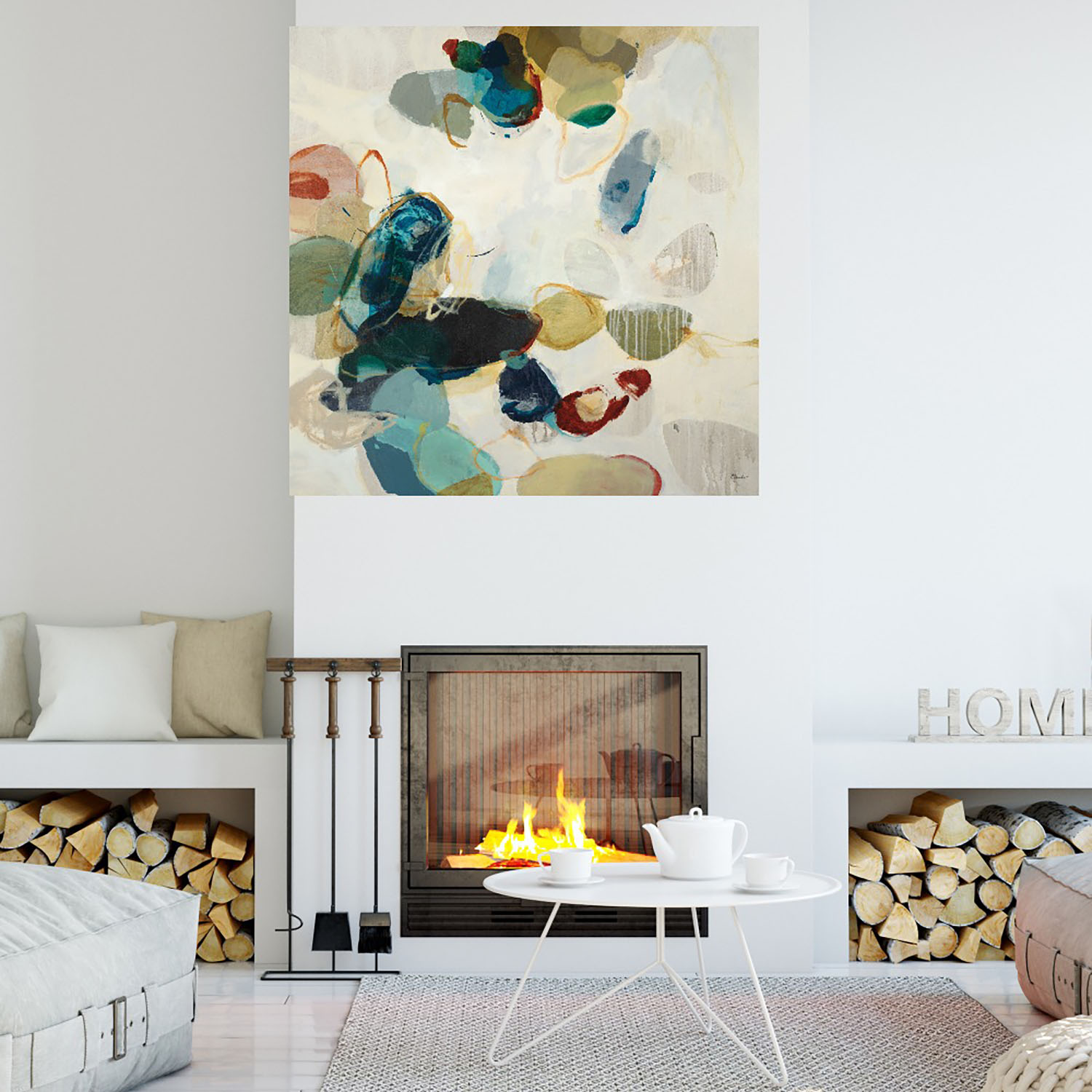 Foto 4 | Cuadro Decorativo - Patrón De Piedra Ii - Randy Hibberd  - Fine Art Tj - Arte Abstracto - Impresión En Lienzo