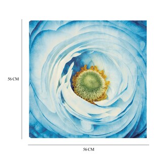 Foto 6 | Cuadro Decorativo - Peonia Blanco Con Azul - Aledanda - Impresión En Lienzo - Fine Art Tj