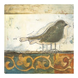 Foto 1 | Cuadro Decorativo - Pájaros En El Damasco Ii - Patricia Pinto - Arte Animales - Impresión En Lienzo - Fine Art Tj