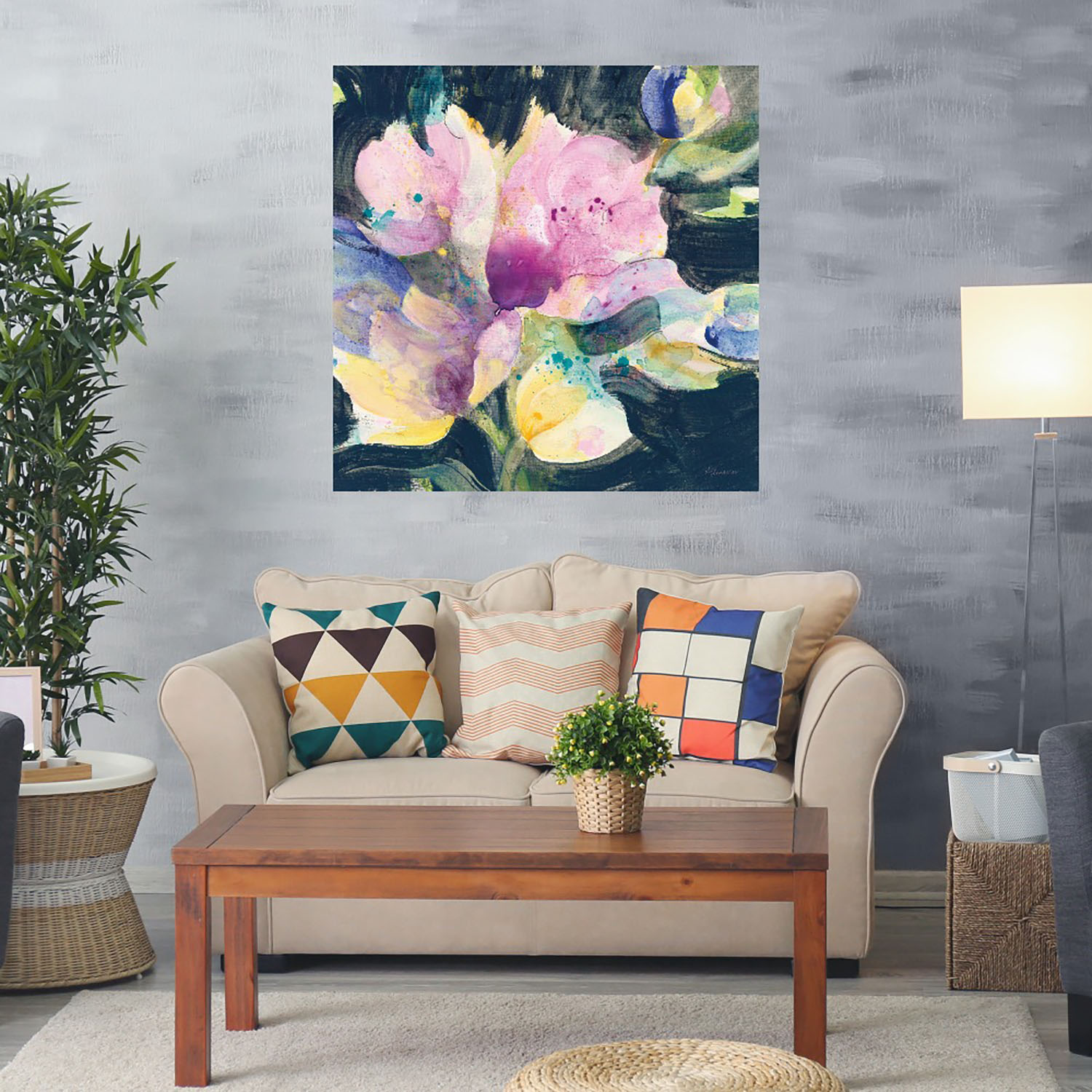 Foto 2 | Cuadro Decorativo Fine Art Tj Salpicadura de Tulipán Albena Hristova Arte Floral Impresión en Lienzo