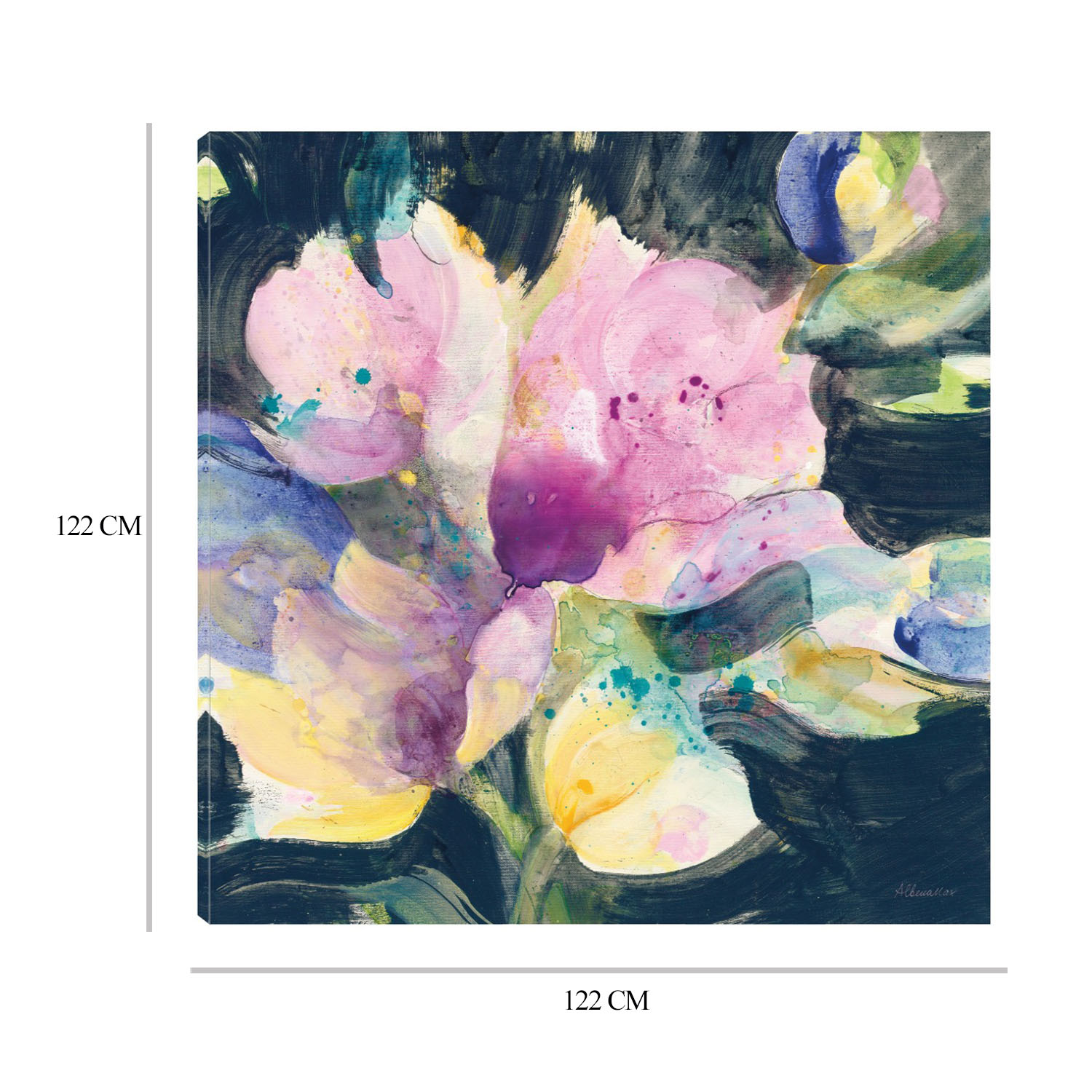 Foto 6 | Cuadro Decorativo Fine Art Tj Salpicadura de Tulipán Albena Hristova Arte Floral Impresión en Lienzo