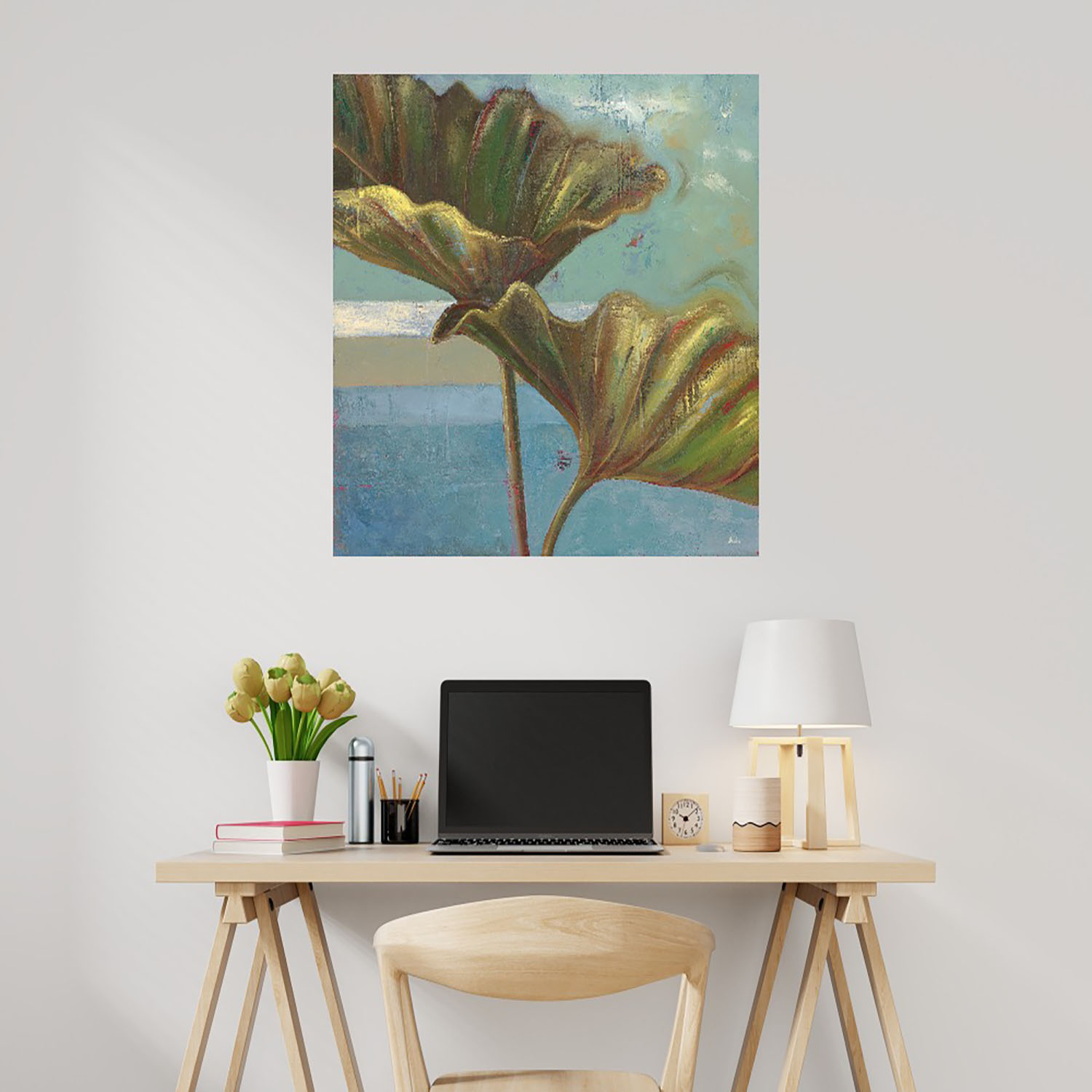 Foto 2 | Cuadro Decorativo - Sueño Azul Ii - Patricia Pinto  - Arte Floral - Impresión En Lienzo - Fine Art Tj