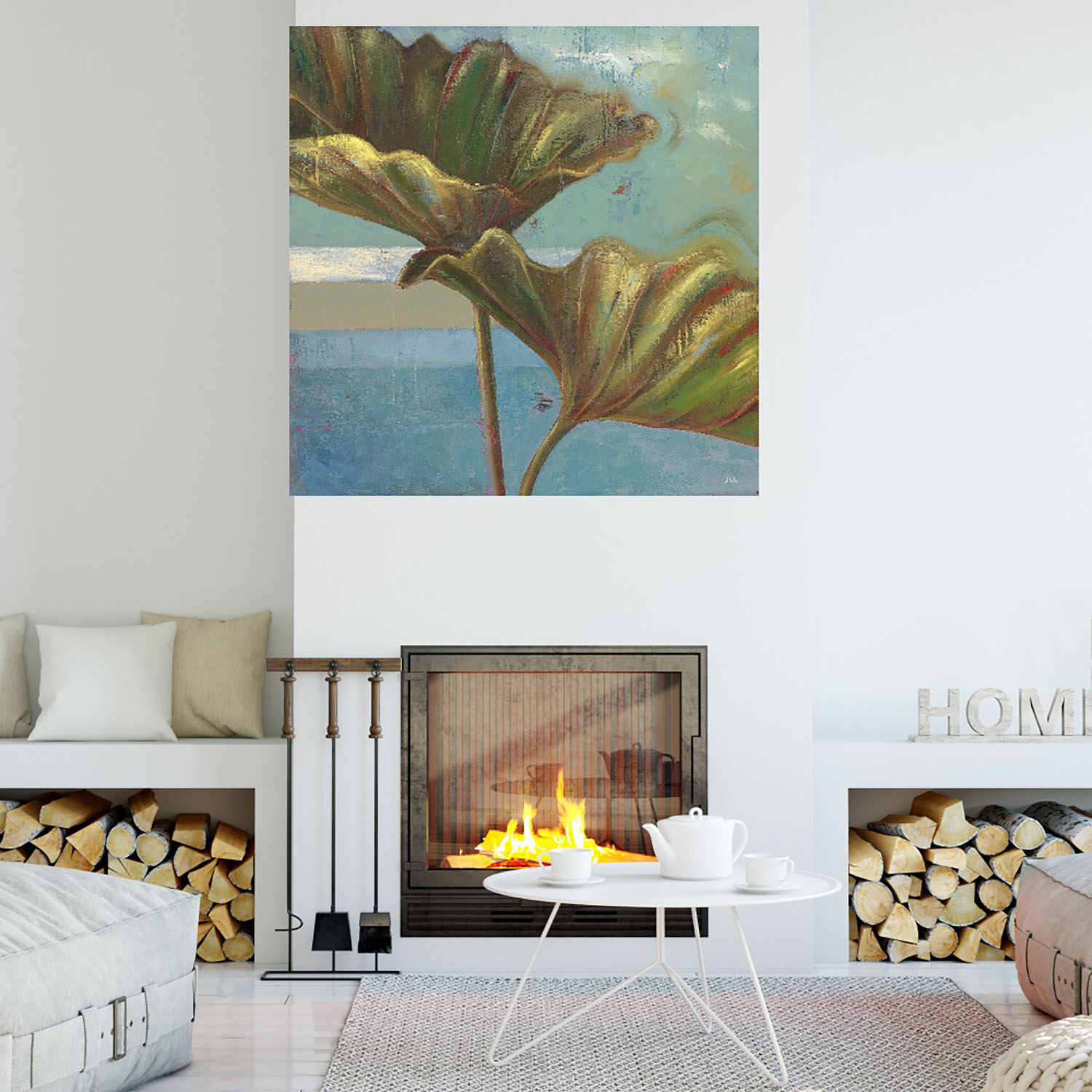 Foto 4 | Cuadro Decorativo - Sueño Azul Ii - Patricia Pinto  - Arte Floral - Impresión En Lienzo - Fine Art Tj