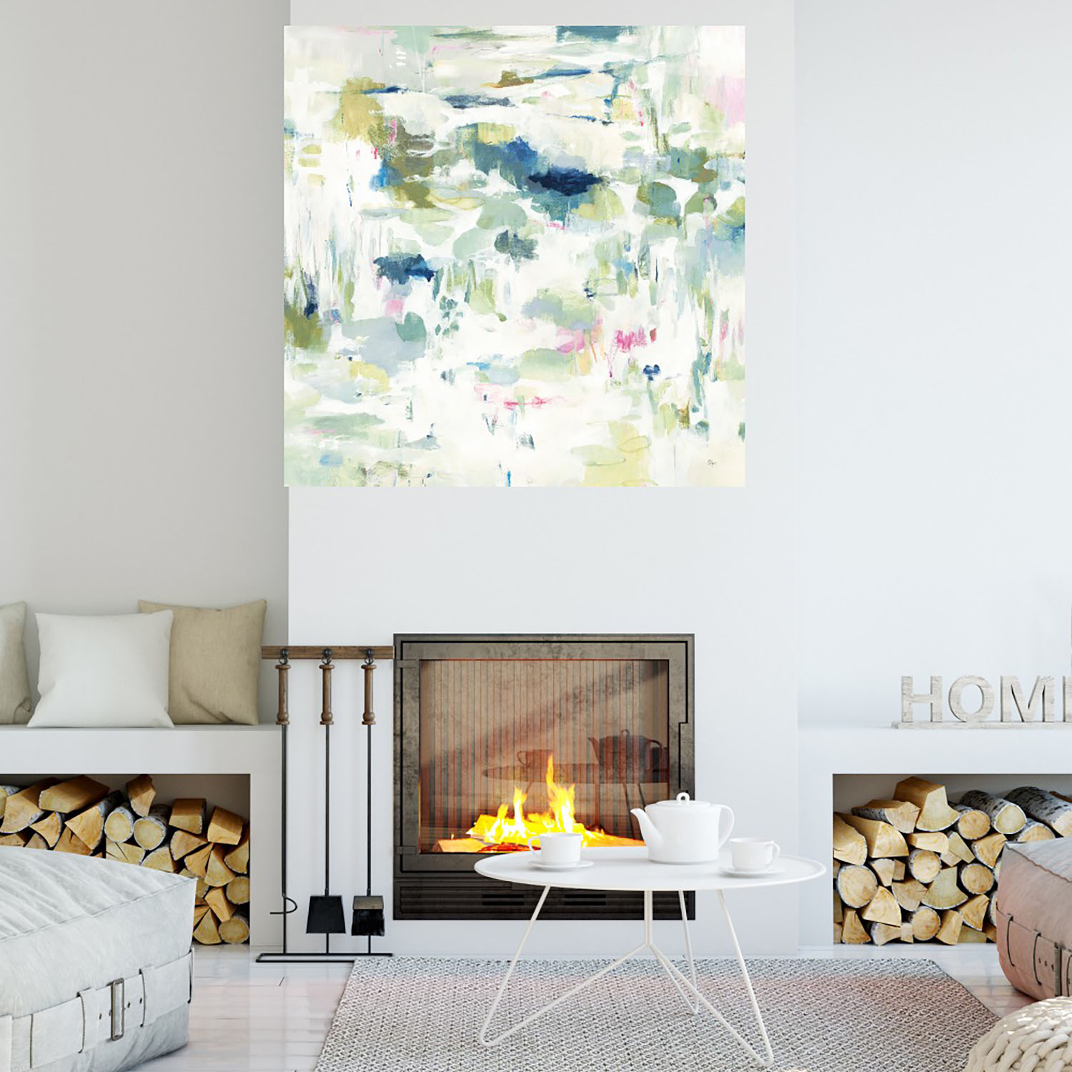 Foto 4 | Cuadro Decorativo - Reflejos Abstractos - Lisa Ridgers  - Arte Abstracto - Impresión En Lienzo - Fine Art Tj