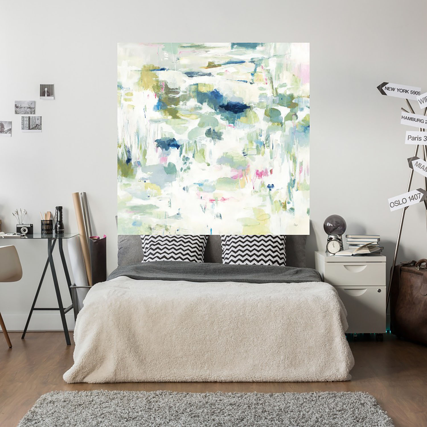 Foto 5 | Cuadro Decorativo - Reflejos Abstractos - Lisa Ridgers  - Arte Abstracto - Impresión En Lienzo - Fine Art Tj