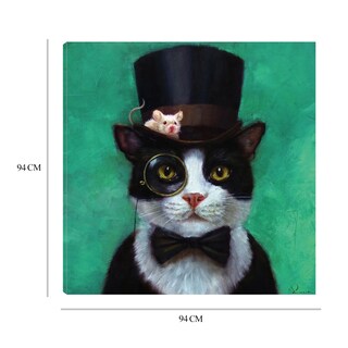 Foto 6 | Cuadro Decorativo - Smoking - Lucia Heffernan - Arte Animales - Impresión En Lienzo - Fine Art Tj