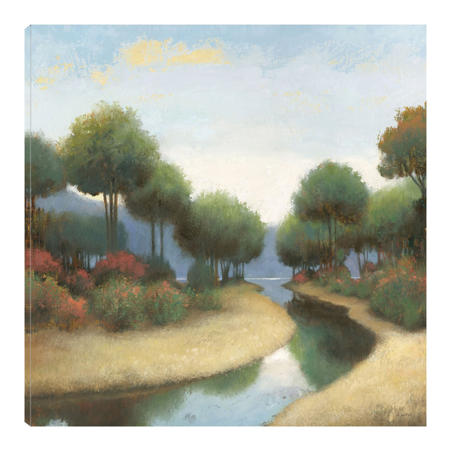 Foto 1 | Cuadro Decorativo - Por Los Canales I - James Wiens  - Arte Paisaje - Impresión En Lienzo - Fine Art Tj